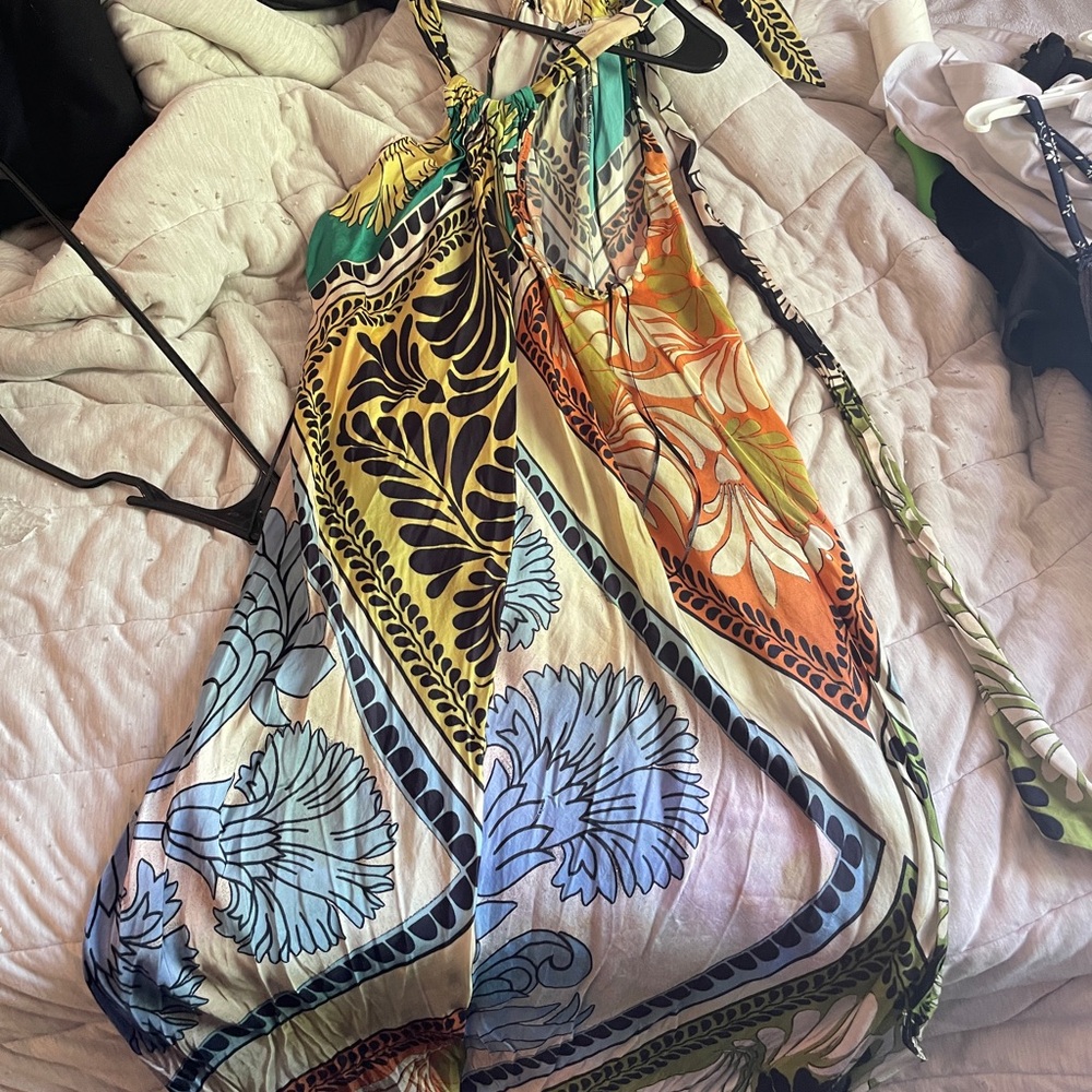 Zara Multicolor Patterned Dress